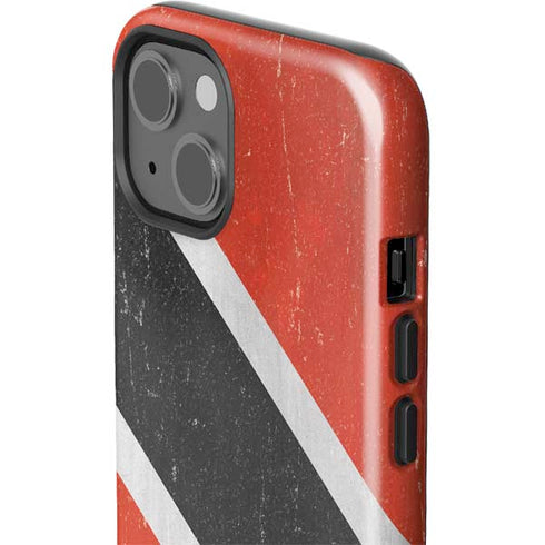 Trinidad and Tobagao Flag Distressed iPhone 14 Impact Case