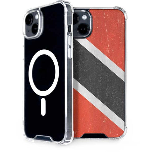 Trinidad and Tobagao Flag Distressed iPhone 14 Plus MagSafe Case