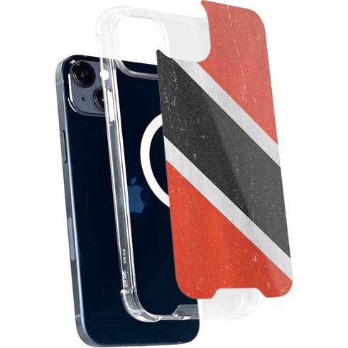Trinidad and Tobagao Flag Distressed iPhone 14 Plus MagSafe Case