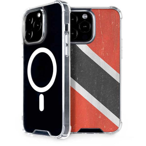 Trinidad and Tobagao Flag Distressed iPhone 15 Pro Max MagSafe Case