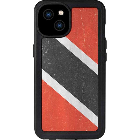 Trinidad and Tobagao Flag Distressed iPhone 15 Plus Waterproof Case