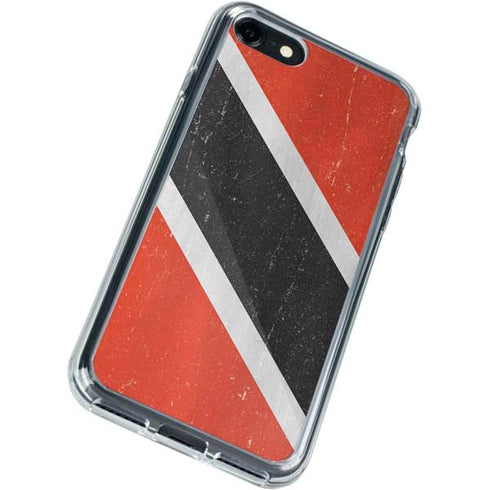 Trinidad and Tobagao Flag Distressed iPhone SE (2nd & 3rd Gen) Clear Case