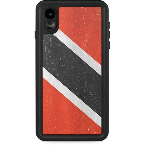 Trinidad and Tobagao Flag Distressed iPhone XR Waterproof Case