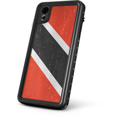 Trinidad and Tobagao Flag Distressed iPhone XR Waterproof Case