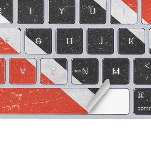 Trinidad and Tobagao Flag Distressed Magic Keyboard Skin
