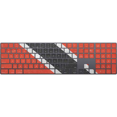 Trinidad and Tobagao Flag Distressed Magic Keyboard with Numeric Keypad Skin