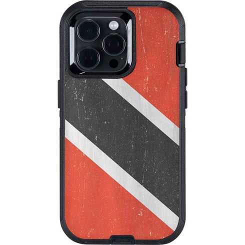 Trinidad and Tobagao Flag Distressed Otterbox Defender iPhone Skin