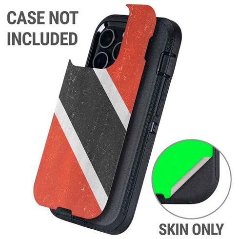 Trinidad and Tobagao Flag Distressed Otterbox Defender iPhone Skin