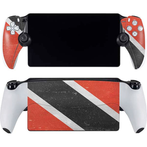 Trinidad and Tobagao Flag Distressed PlayStation Portal Remote Player Skin