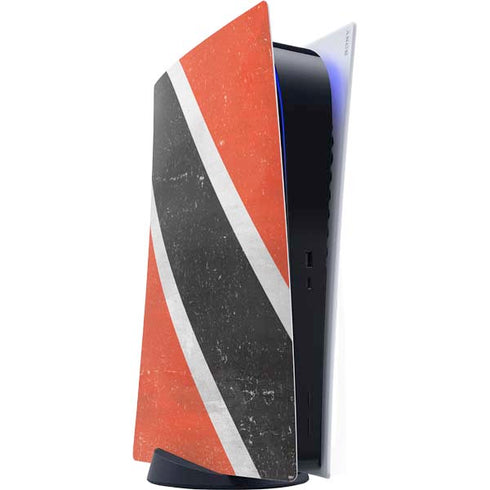 Trinidad and Tobagao Flag Distressed PS5 Digital Edition Console Skin