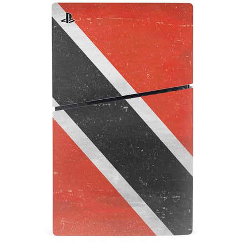 Trinidad and Tobagao Flag Distressed PS5 Slim Digital Edition Bundle Skin
