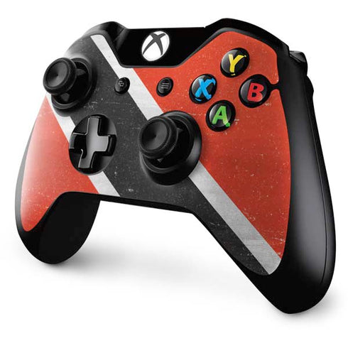 Trinidad and Tobagao Flag Distressed Xbox One Controller Skin