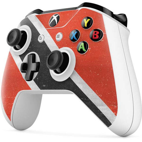 Trinidad and Tobagao Flag Distressed Xbox One S Controller Skin