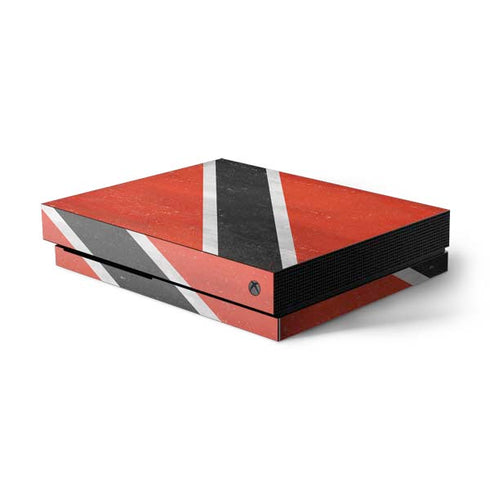 Trinidad and Tobagao Flag Distressed Xbox One X Console Skin