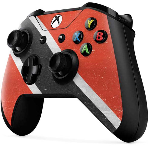 Trinidad and Tobagao Flag Distressed Xbox One X Controller Skin