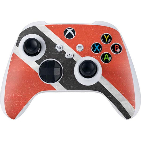 Trinidad and Tobagao Flag Distressed Xbox Series S Controller Skin