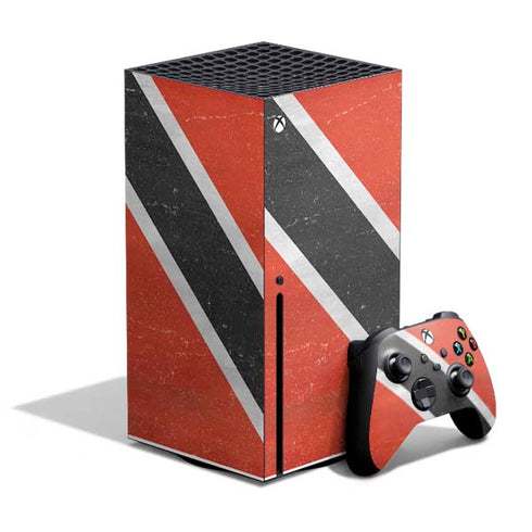 Trinidad and Tobagao Flag Distressed Xbox Series X Bundle Skin