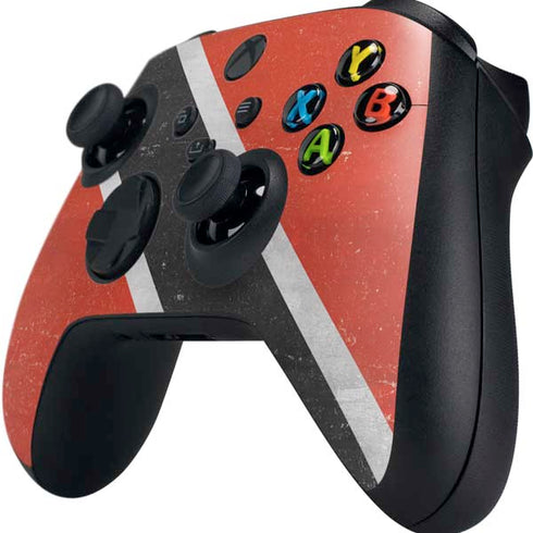 Trinidad and Tobagao Flag Distressed Xbox Series X Controller Skin