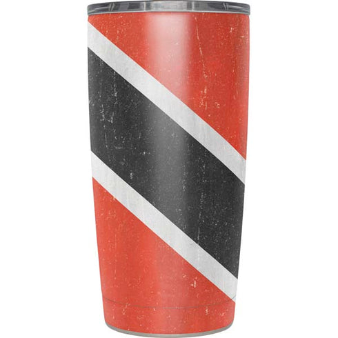 Trinidad and Tobagao Flag Distressed Yeti 20oz Tumbler Skin