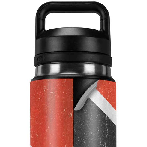 Trinidad and Tobagao Flag Distressed YETI Rambler 26oz Bottle Skin