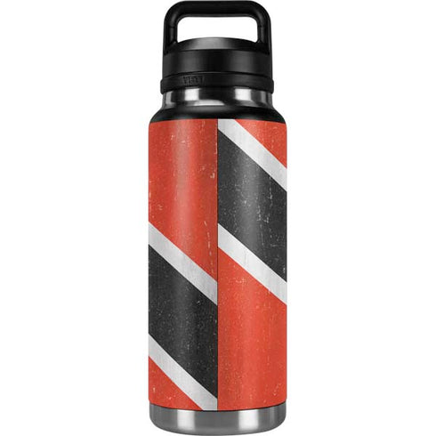 Trinidad and Tobagao Flag Distressed YETI Rambler 36oz Bottle Skin