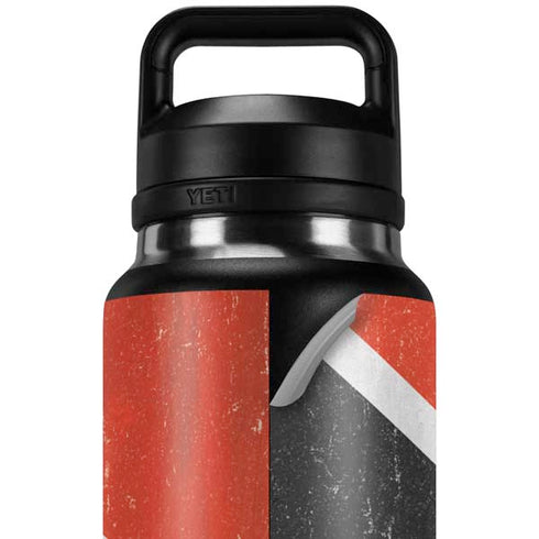 Trinidad and Tobagao Flag Distressed YETI Rambler 36oz Bottle Skin