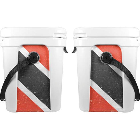 Trinidad and Tobagao Flag Distressed YETI Roadie 24 Hard Cooler Skin