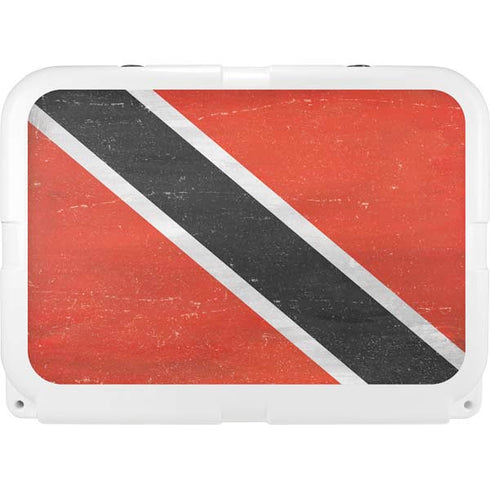 Trinidad and Tobagao Flag Distressed YETI Tundra 35 Hard Cooler Skin