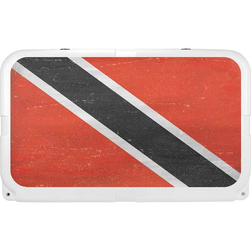 Trinidad and Tobagao Flag Distressed YETI Tundra 45 Hard Cooler Skin