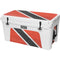 Trinidad and Tobagao Flag Distressed YETI Tundra 75 Hard Cooler Skin