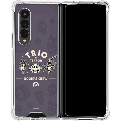 Disney The Nightmare Before Christmas Trio of Terror Galaxy Z Fold4 5G Clear Case