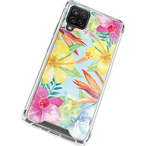 Tropical Daze Galaxy A12 Clear Case