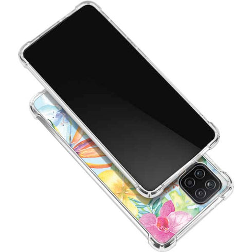 Tropical Daze Galaxy A12 Clear Case