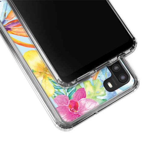 Tropical Daze Galaxy A21 Clear Case
