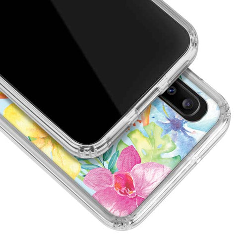 Tropical Daze Galaxy A30 Clear Case
