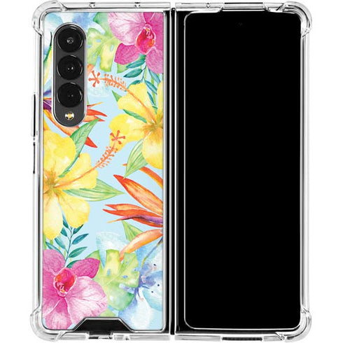 Tropical Daze Galaxy Z Fold4 5G Clear Case