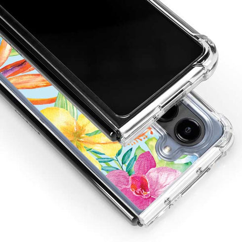 Tropical Daze Galaxy Z Fold5 5G Clear Case