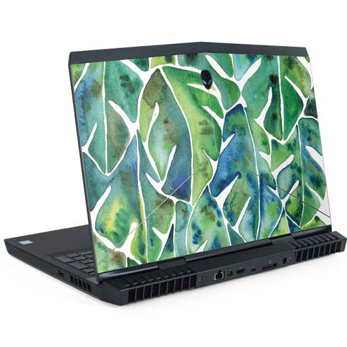 Tropical Leaves by Cat Coq Dell Alienware Skin