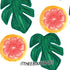 Bouffants and Broken Hearts Tropical Leaves and Citrus Nintendo 2DS XL (2017) Skin