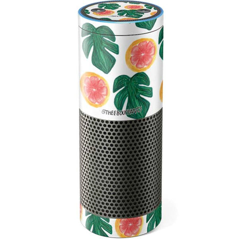 Bouffants and Broken Hearts Tropical Leaves and Citrus Amazon Echo Skin