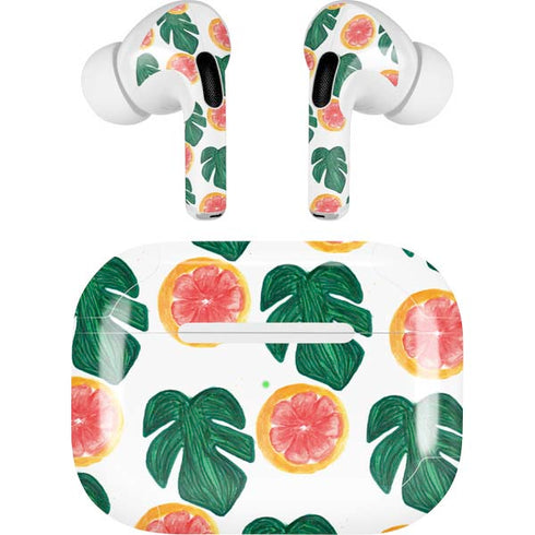 Bouffants and Broken Hearts Tropical Leaves and Citrus Apple AirPods Pro Skin