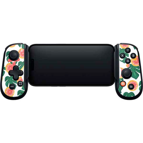 Bouffants and Broken Hearts Tropical Leaves and Citrus Backbone One for iPhone Game Controller Skin