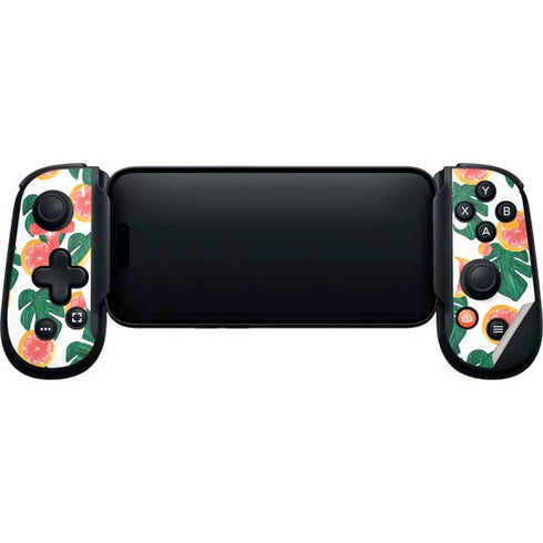 Bouffants and Broken Hearts Tropical Leaves and Citrus Backbone One for iPhone Game Controller Skin