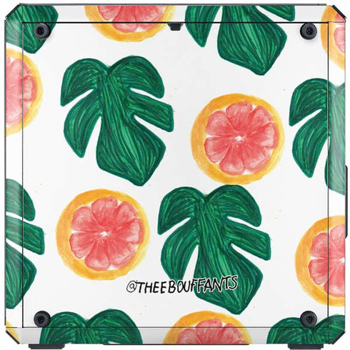 Bouffants and Broken Hearts Tropical Leaves and Citrus Cooler Master MasterBox Q300L Mini Tower Skin