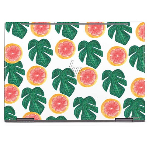 Bouffants and Broken Hearts Tropical Leaves and Citrus HP Envy Skin