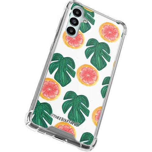 Bouffants and Broken Hearts Tropical Leaves and Citrus Galaxy A15 5G Clear Case