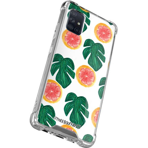 Bouffants and Broken Hearts Tropical Leaves and Citrus Galaxy A51 5G Clear Case