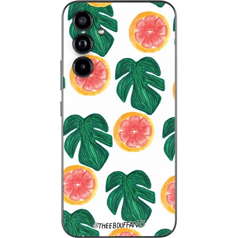 Bouffants and Broken Hearts Tropical Leaves and Citrus Galaxy A54 5G Skin