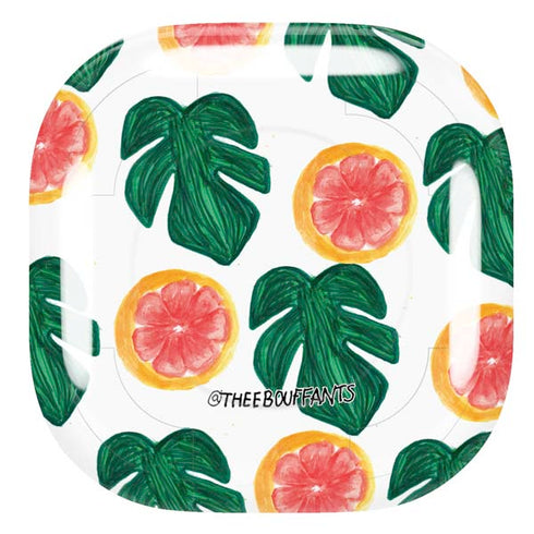 Bouffants and Broken Hearts Tropical Leaves and Citrus Galaxy Buds Pro Skin