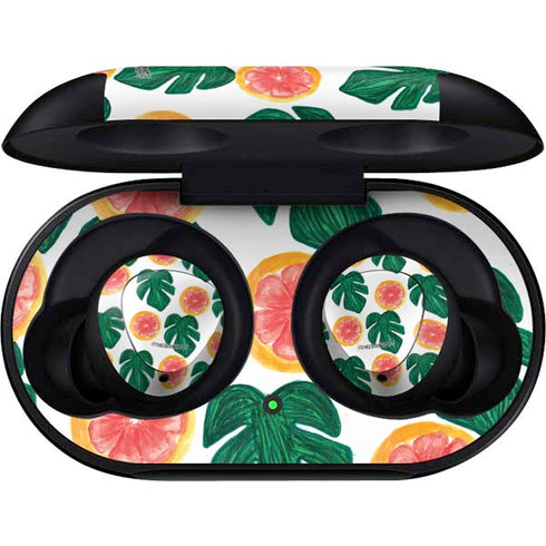 Bouffants and Broken Hearts Tropical Leaves and Citrus Galaxy Buds Skin